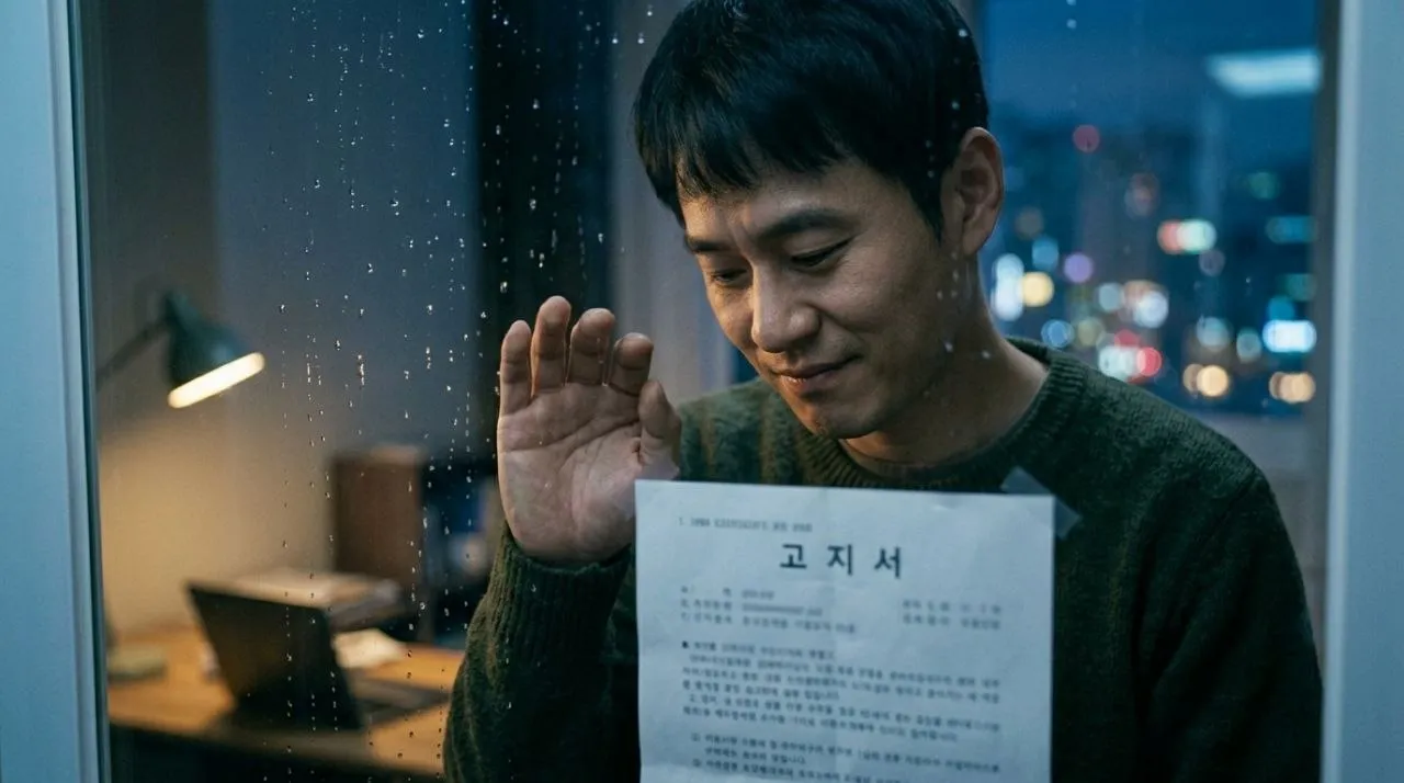 성북구 전세사기 피해자 지원 - 한 남성이 서류를 보며 깊은 고민에 빠져있는 모습