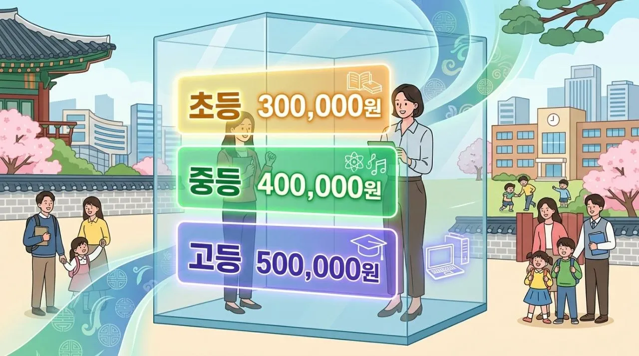 다자녀 입학지원금 - 지원 자격 및 금액의 시각화